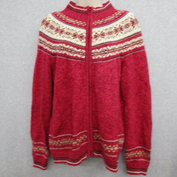 Mountain Lake Womens Sweater Jacket Red Size M Long Sleeves - Picture 1 of 8